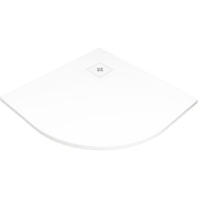 Semicircular acrylic shower tray 90x90 cm
