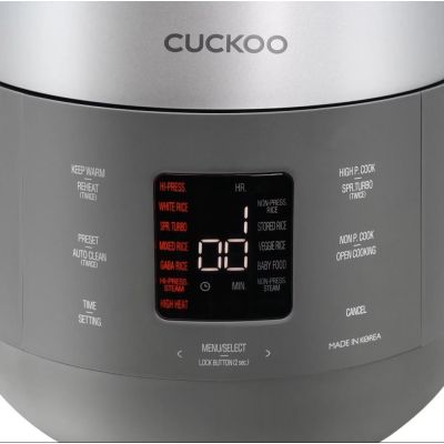 4. Cuckoo rice cooker 1.8l urban grey CRP-ST1009F
