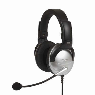 Koss SB45 Wired On-Ear Headphones Noise Cancelling Silver/Black