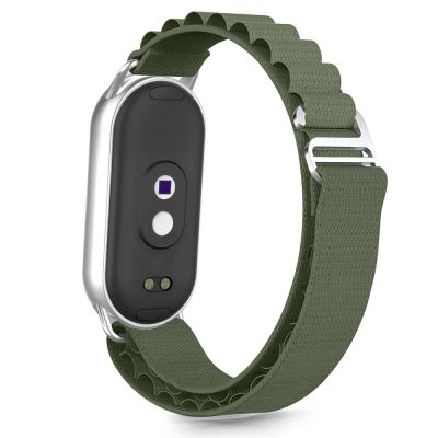 2. Tech-Protect Nylon Pro Strap for Xiaomi Smart Band 8 / 9 / 10 / NFC - Green