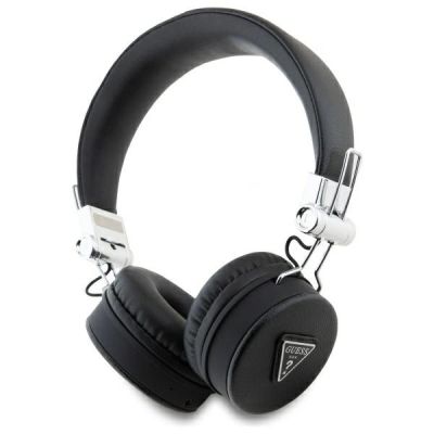 Guess Bluetooth ENC GUBH70PGTSPSK on-ear headphones black/black Grained Classic Round Shape