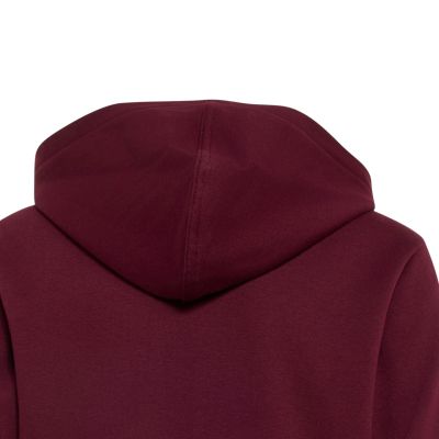 4. adidas Essentials Hoodie for kids, burgundy KT3380