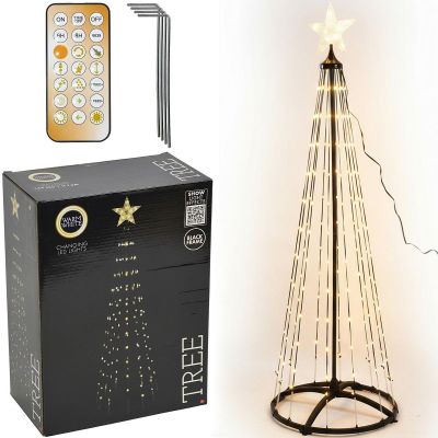 11. DECORATIVE CHRISTMAS TREE 550LED WARM WHITE 300CM BLACK