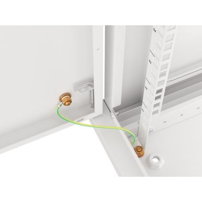 5. INSTALLATION RACK CABINET, WALL-HUNG 19" 12U 600X600, GRAY, METAL DOORS (FLAT PACK)