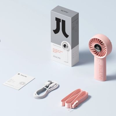 10. Jisulife Handheld Fan Life4 3600mAh Portable USB Fan - Pink