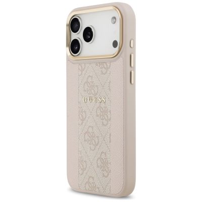 2. Guess 4G Stripe MagSafe Case for iPhone 17 Pro Max - Pink