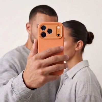 5. Tech-Protect Uniq MagSafe CC case for iPhone 18 Pro / 17 Pro - orange