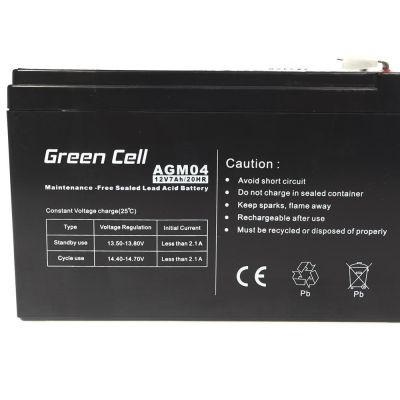 3. GREEN CELL GEL BATTERY AGM04 12V 7AH
