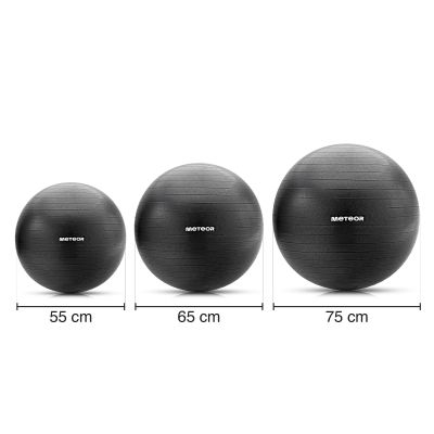4. Meteor Fitness Ball 65 cm Black