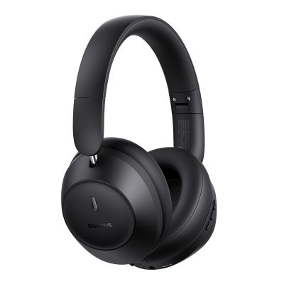 4. Baseus Bass 30 Max Wireless On-Ear Bluetooth 5.3 Headphones - Black