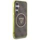 4. Guess 4G Glitter Triangle Buttons MagSafe Case for Samsung Galaxy S25 Brown