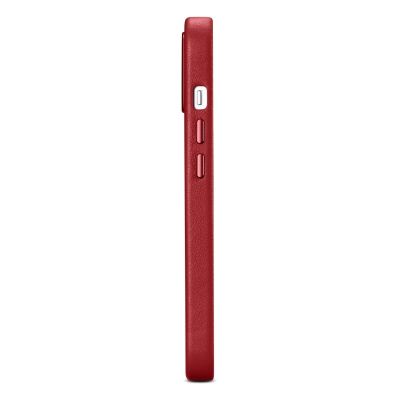6. iCarer Case Leather case cover made of natural leather for iPhone 14 Plus red (compatible with MagSafe)