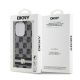 8. DKNY IML Checkered Mono Pattern & Printed Stripes MagSafe Case for iPhone 14 Pro - Black