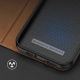 11. Dux Ducis Skin X2 case for iPhone 14 Plus case with magnetic flap brown