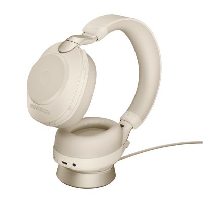 2. Jabra Evolve2 85 UC Stereo Link380c Over-Ear Headphones, Beige + Stand