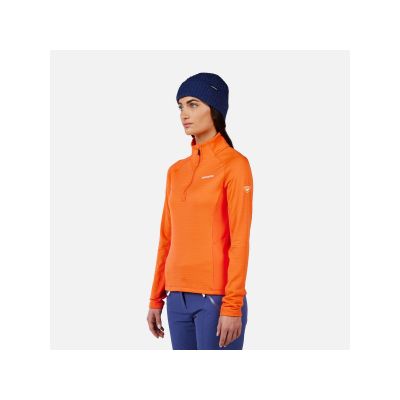 4. ROSSIGNOL Women's Sweatshirt W Blackside Mix HZ Fleece Orange