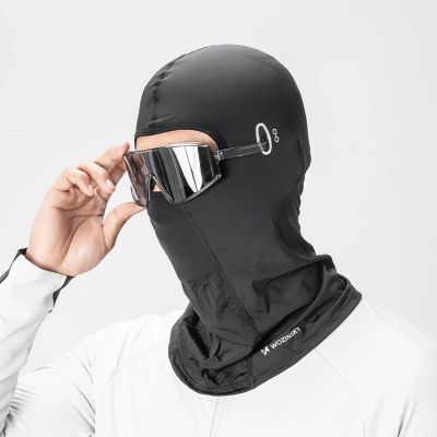2. Wozinsky WKM-02B Balaclava Face Mask Motorcycle Bicycle Balaclava with Glasses Holes - Black