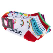 Skechers 6pk Girls No Terry S115376-MULT multicolor 31-34