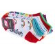 Skechers 6pk Girls No Terry S115376-MULT multicolor 31-34