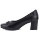 8. Black leather pumps with a block heel, Potocki JE19511