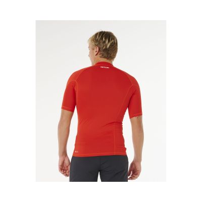 2. Men's Lycra RIP CURL Waves Upf Perf S/S red