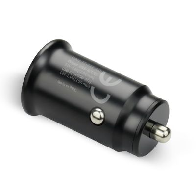 4. EVERACTIVE CAR CHARGER 2X USB BLACK + CC-25C CABLE