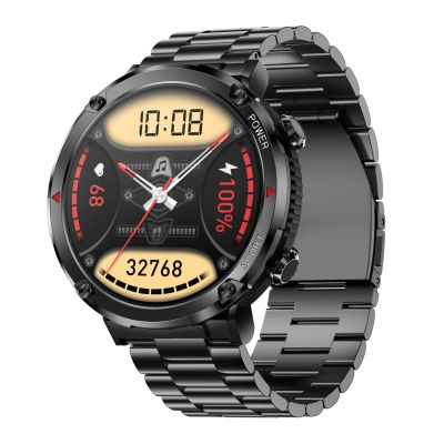 2. Gravity GT21-1+ Smartwatch Black Silicone Strap