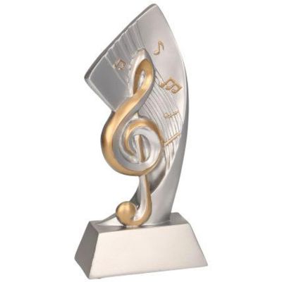 Cast figurine - music