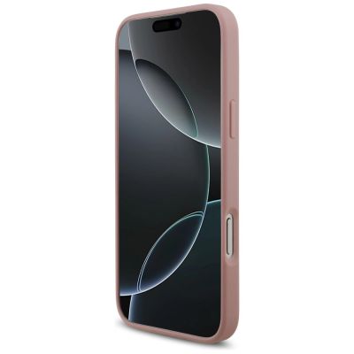 5. Guess Fixed Glitter Big 4G Case for iPhone 18 Pro Max / 17 Pro Max - Pink
