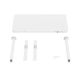 27. Activejet ET119W-C electric height-adjustable desk in white. Tabletop dimensions: 140 x 70 cm.