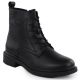 8. Sergio Leone BT25172-S Women’s Black Insulated Leather Worker Boots