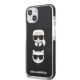 2. Karl Lagerfeld KLHCP13STPE2TK iPhone 13 mini 5,4 "hardcase black / black Karl & Choupette Head