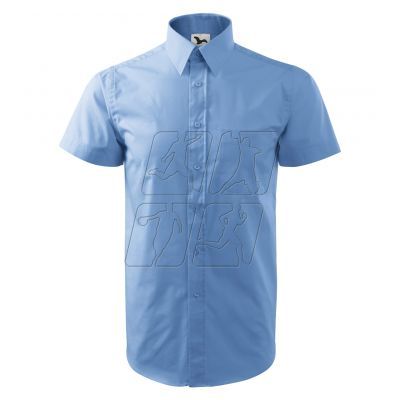 4. Malfini Chic M MLI-20715 blue shirt