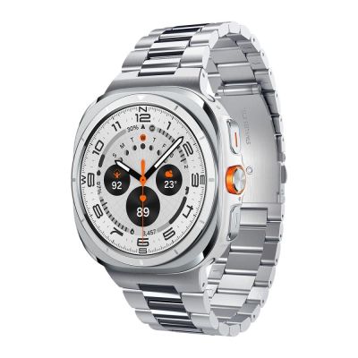 16. Spigen Modern Fit Band Bracelet for Samsung Galaxy Watch Ultra 47mm - Silver