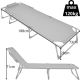 34. FOLDING CAMPING BED, 3-POSITION, 188 X 73 X 28 CM, DARK GREY