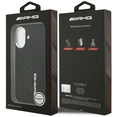 8. AMG Silicone Oversize Rhombs MagSafe Case for iPhone 17 - Black