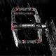 5. Rockbros BP2603 Platform Bicycle Pedals with Titanium Axle and Magnesium Alloy Bearings - Black