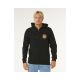 RIP CURL Wettie Passage Icon Zip Thru Men's Sweatshirt Black