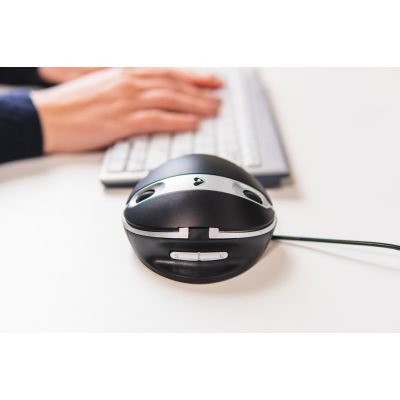4. BakkerElkhuizen Oyster Mouse Wired Office Mouse Ambidextrous USB Type-A Laser 1200 DPI