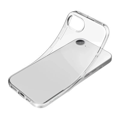 3. Puro 0.3 Nude Silicone Case for iPhone 16e/17e - Transparent