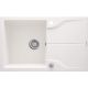 Single-bowl granite sink with drainer - mounted flush with the countertop ZQN_A11F 5908212067529