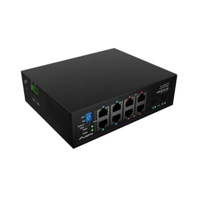 SWITCH LANBERG ILGE-8P-2S-120 LIGHT INDUSTRIAL POE 4XBT 4XAT 2XSFP DIN GIGABIT ETHERNET