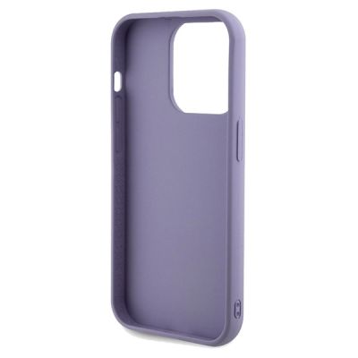 7. Guess Sequin Script Metal case for iPhone 14 Pro Max - purple