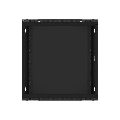 7. LANBERG WALL-HUNG RACK CABINET 19" 12U 600X450 METAL DOOR BLACK (FLAT PACK) WF01-6412-00B