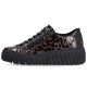 3. Women's patent leather sneakers crocodile brown Rieker N2555-25