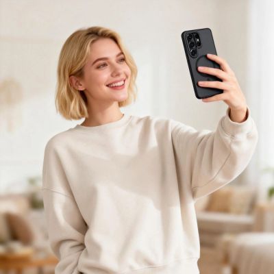 9. Tech-Protect MagCam MagSafe Case for Samsung Galaxy S26 Ultra - Matte Black