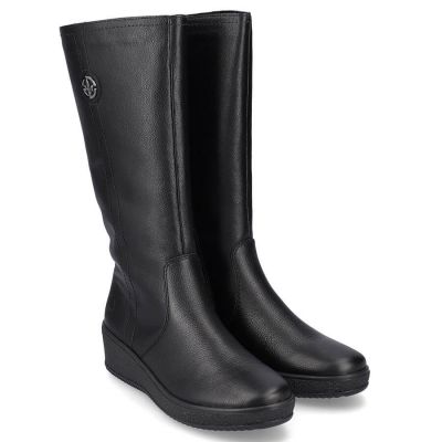 27. Rieker W RKR237B Leather Waterproof Boots Lined with Lambswool