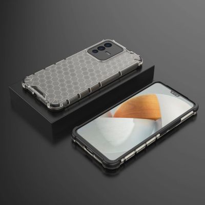 2. Honeycomb case armored cover with a gel frame Vivo V23 5G black