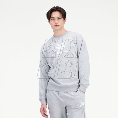 6. New Balance ESSENTIALS STACKED LOGO FRENC AG M sweatshirt MT31538AG