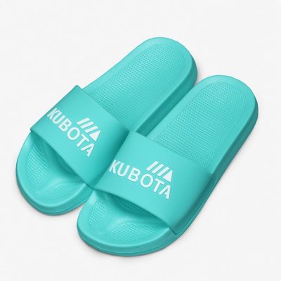 10. Kubota Women's Pool Flip-Flops Basic Turquoise KKB007